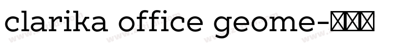 clarika office geome字体转换